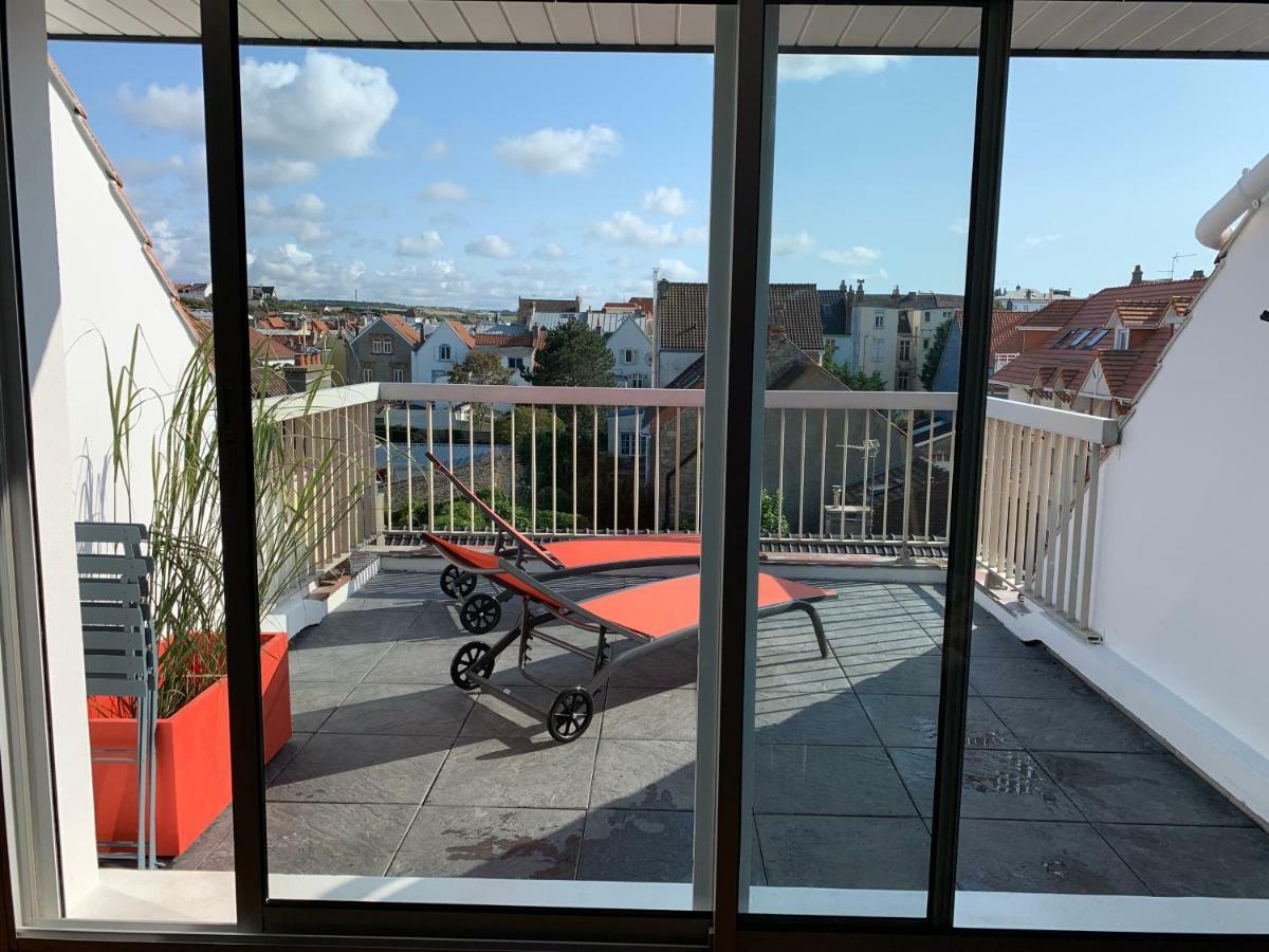 La Terrasse Vue Mer Du 42 Ferber, Plein Sud Wifi Apartment Wimereux Exterior photo
